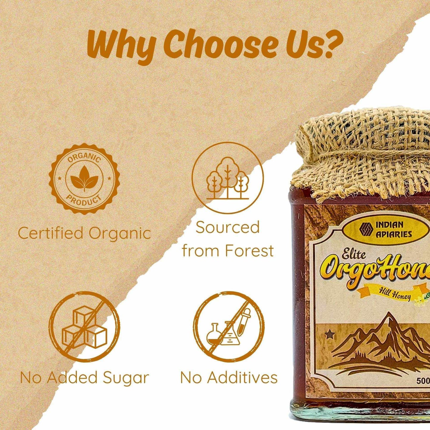 Elite OrgoHoney Premium Hill Honey