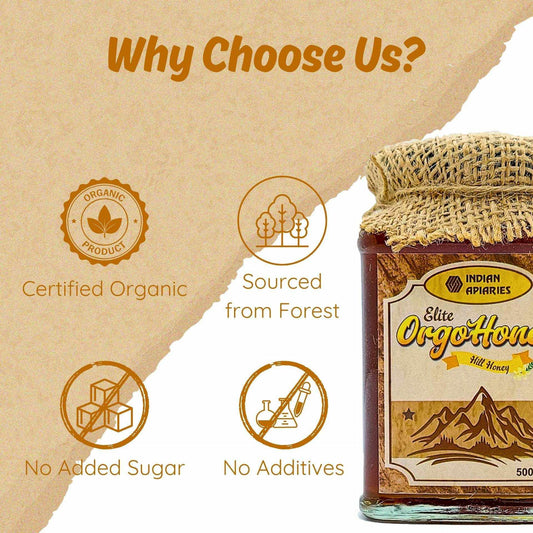 Elite OrgoHoney Premium Hill Honey 