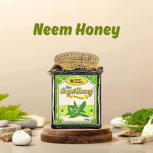 Elite OrgoHoney Neem Honey Jar – 100% Pure and Organic Natural Sweetener